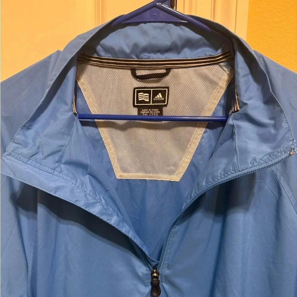 Adidas Men’s Blue Quarter Zip Pullover Size 2XL - Picture 7 of 7